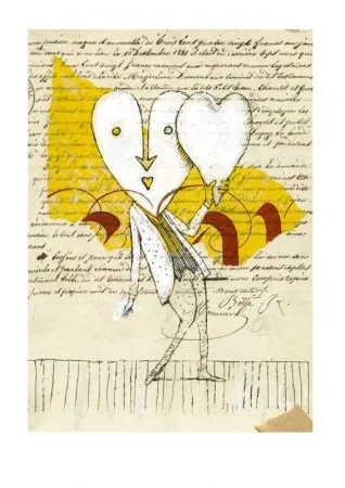 数码版画 Botti  - DOUBLE CŒUR