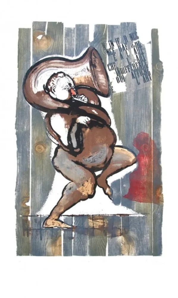 版画 Botti  - L'indifférence de l'art