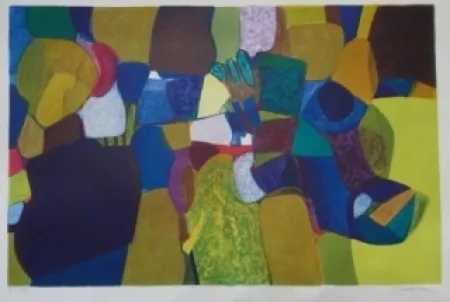 石版画 Bourdouxhe - La petite maison dans la prairie