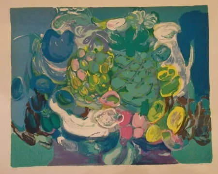 石版画 Bourdouxhe - L'ananas