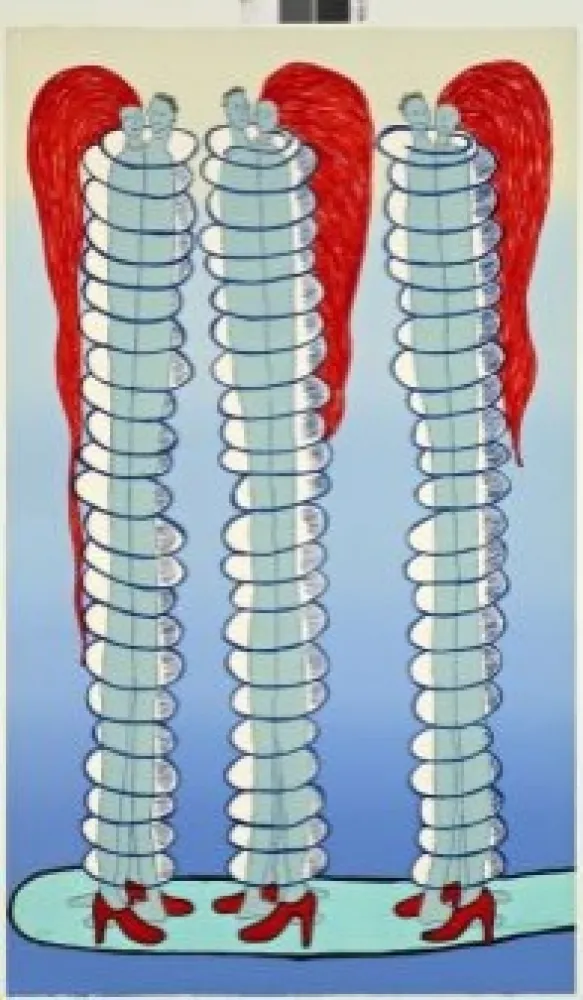 石版画 Bourgeois - Couples, 2001