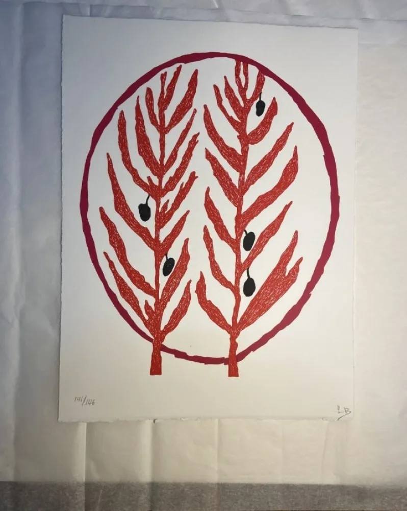 石版画 Bourgeois - Le rameau d'olivier 