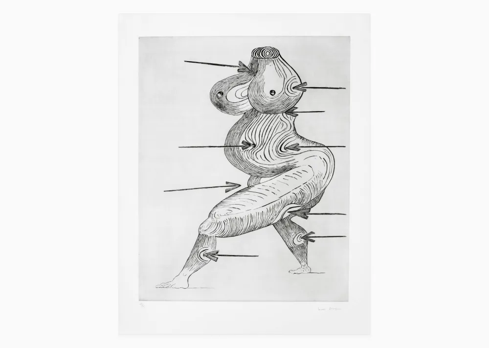 版画 Bourgeois - Sainte Sébastienne