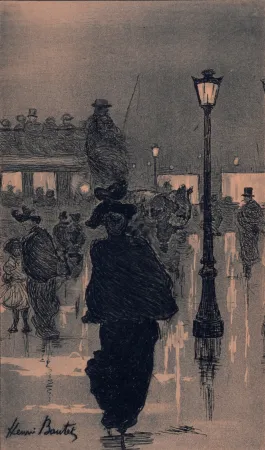 石版画 Boutet - Carrefour de l'Observatoire, c. 1884-1888