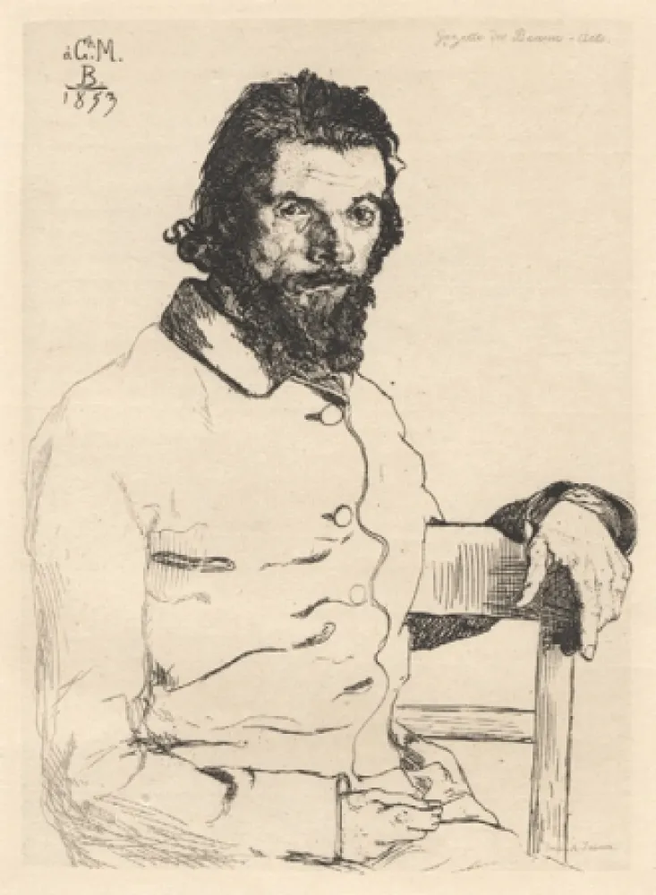 无技术 Bracquemond - Portrait de Meryon