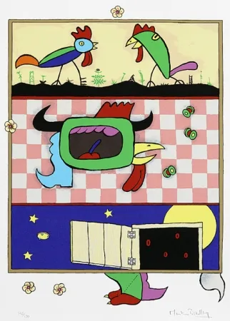 丝网印刷 Bradley - The Chickens