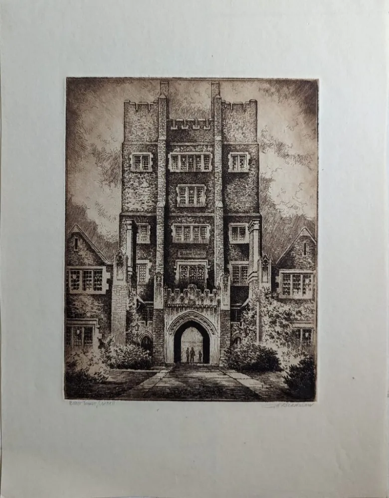 版画 Bradshaw - Baker Tower, Cornell