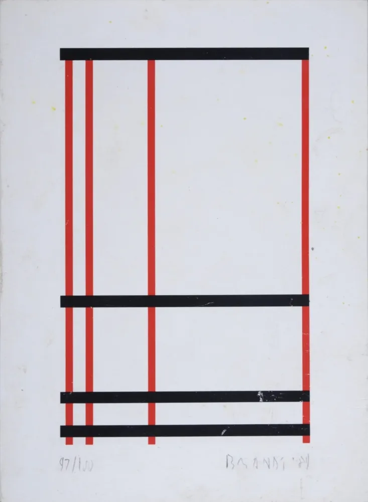 丝网印刷 Brandt - Composition abstraite #4 