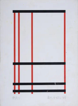 丝网印刷 Brandt - Composition abstraite #4 
