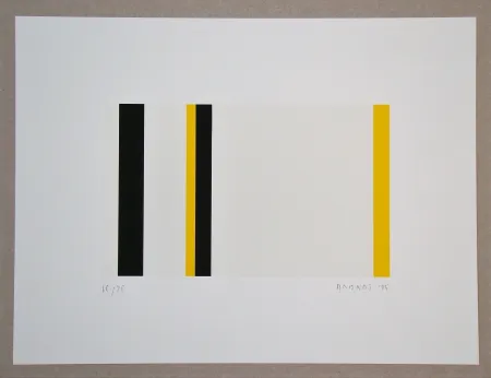 丝网印刷 Brandt - Gelb und Schwarz