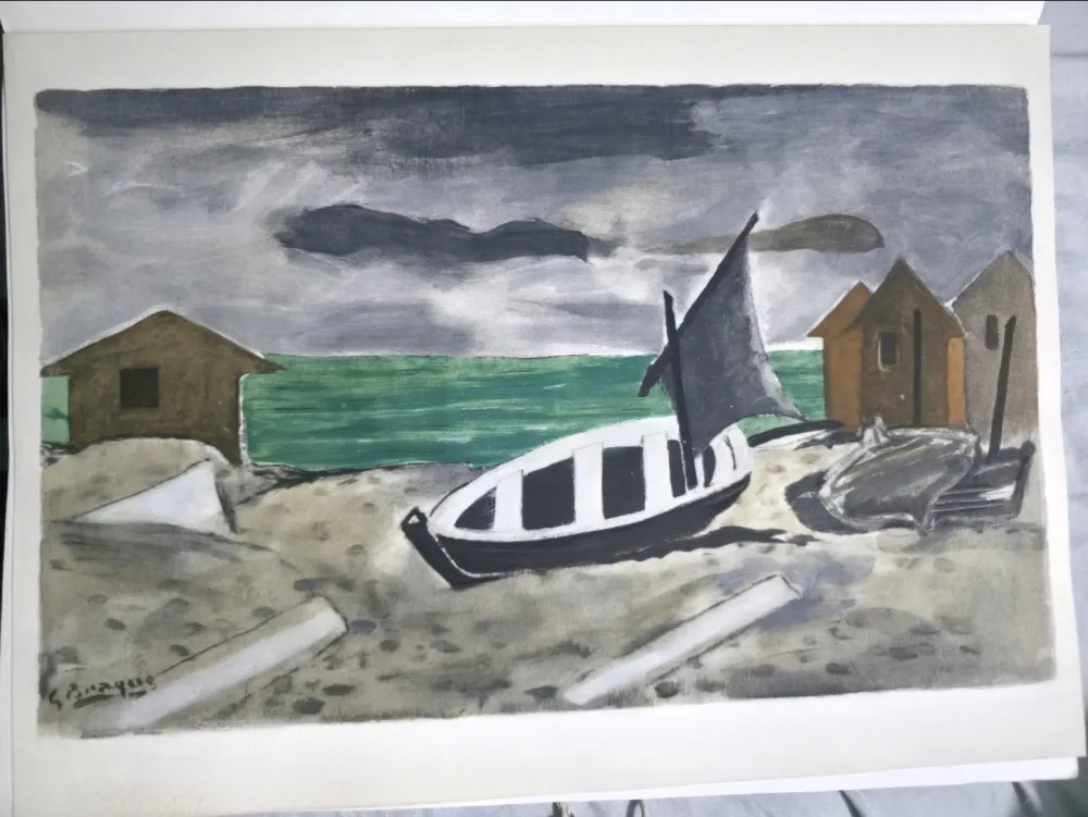 镂版印刷 Braque - A Varengeville, Douze Contemporains 1959