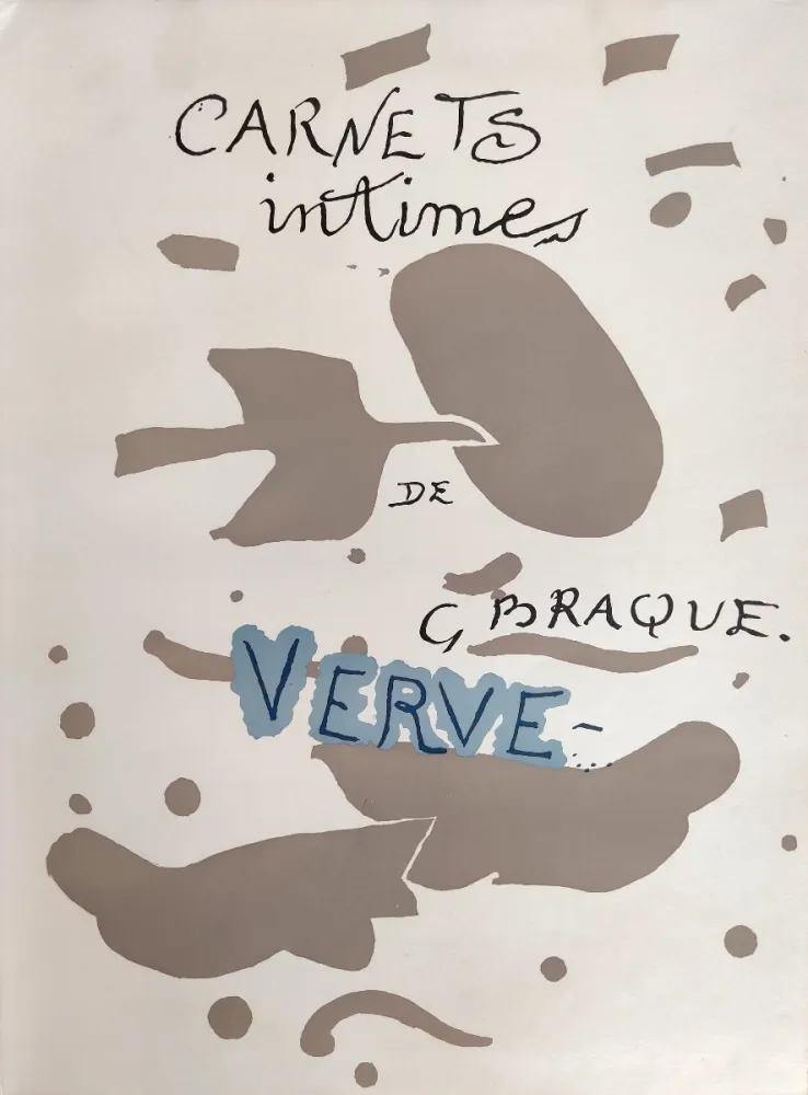 石版画 Braque (After) - Carnets intimes de Braque I