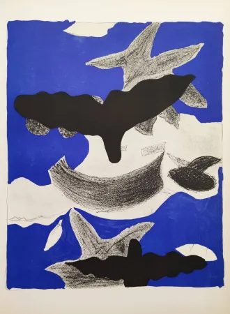 石版画 Braque (After) - Carnets intimes de Braque V