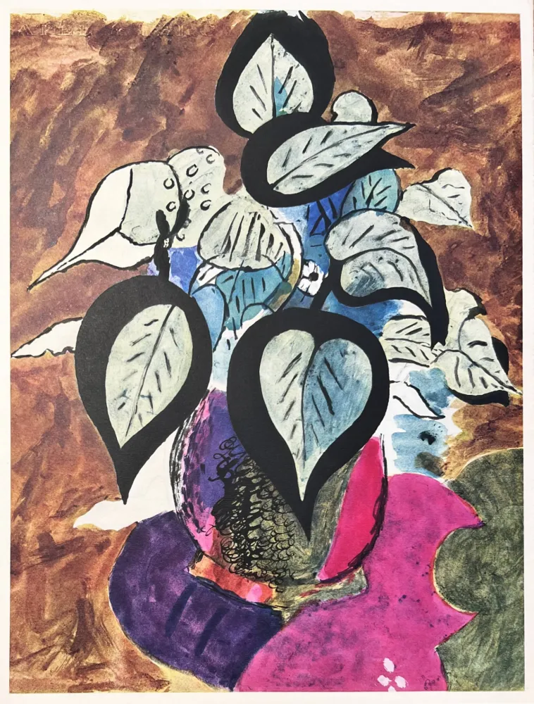 石版画 Braque (After) - Carnets intimes de Braque VIII