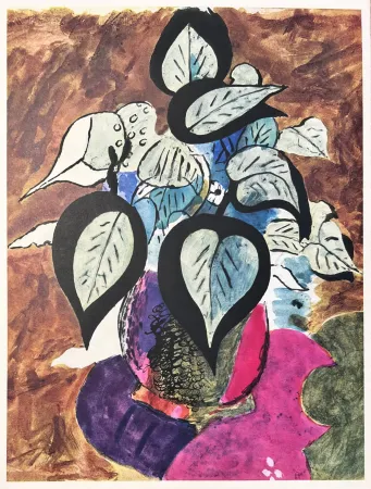 石版画 Braque (After) - Carnets intimes de Braque VIII