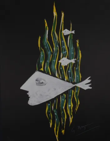 石版画 Braque (After) - Hébé