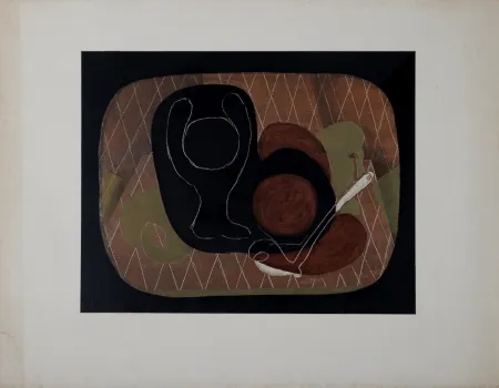 镂版印刷 Braque (After) - Nature morte