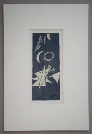 石版画 Braque (After) - Nocturne