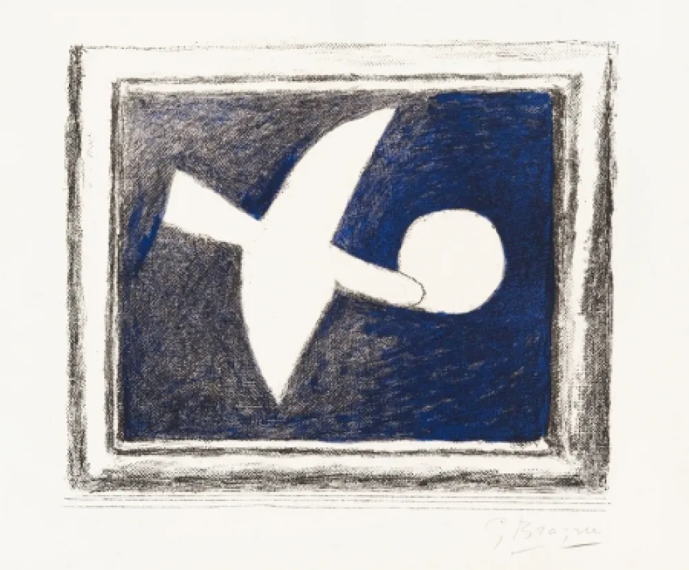 石版画 Braque - Astre et Oiseau (Star and Bird) I, 1958-59