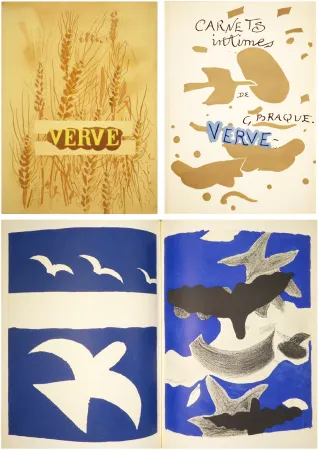 插图书 Braque - BRAQUE CARNETS INTIMES - VERVE  Vol. VIII. N° 31-32 (1955)