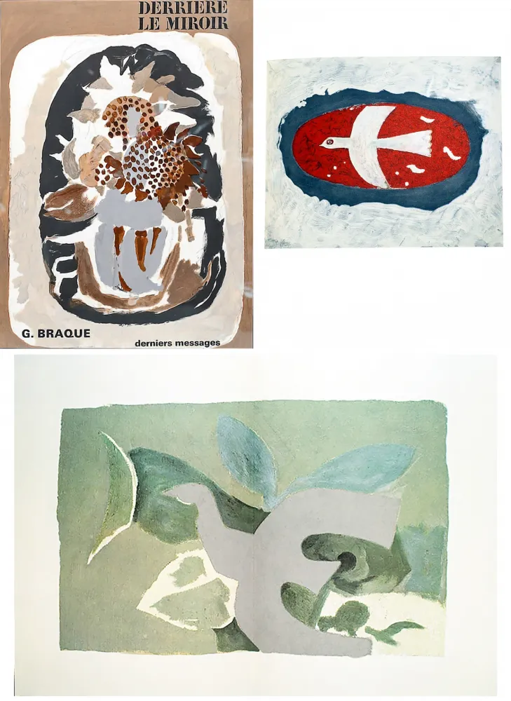 插图书 Braque - BRAQUE, derniers messages. Derrière le Miroir n° 166 . Juin 1967.