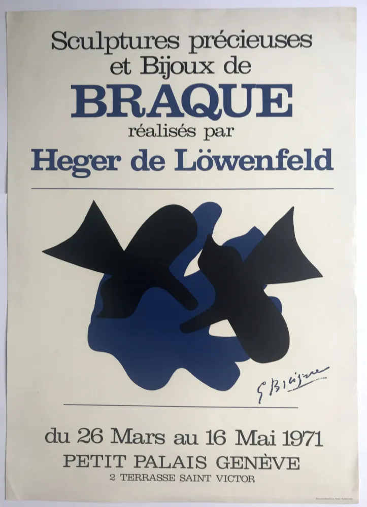 海报 Braque - Braque & Heger de Löwenfeld / Petit Palais, Genève