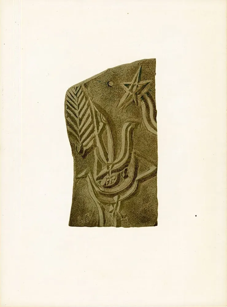 石版画 Braque - Bronze