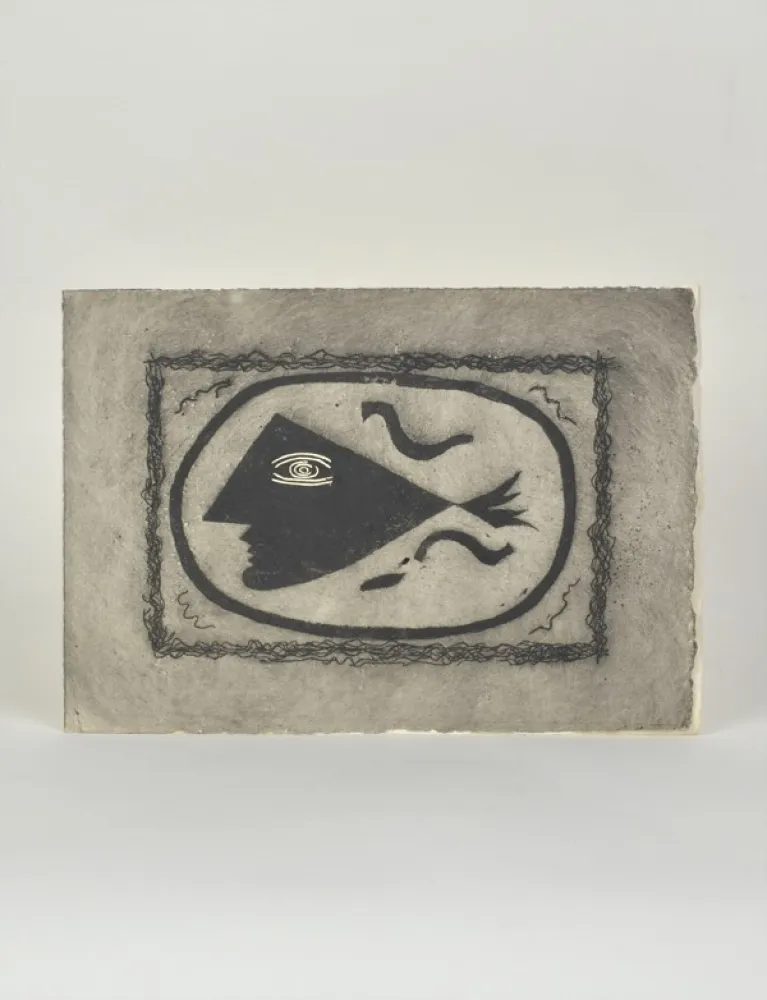 版画 Braque - Chants de Milarepa