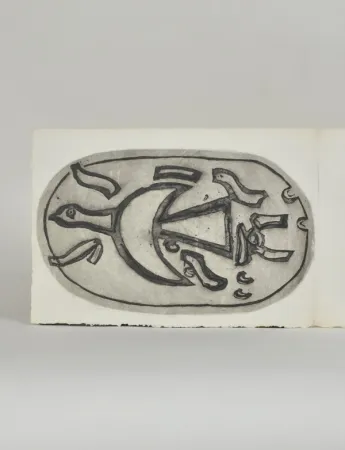 版画 Braque - Chants de Milarepa,