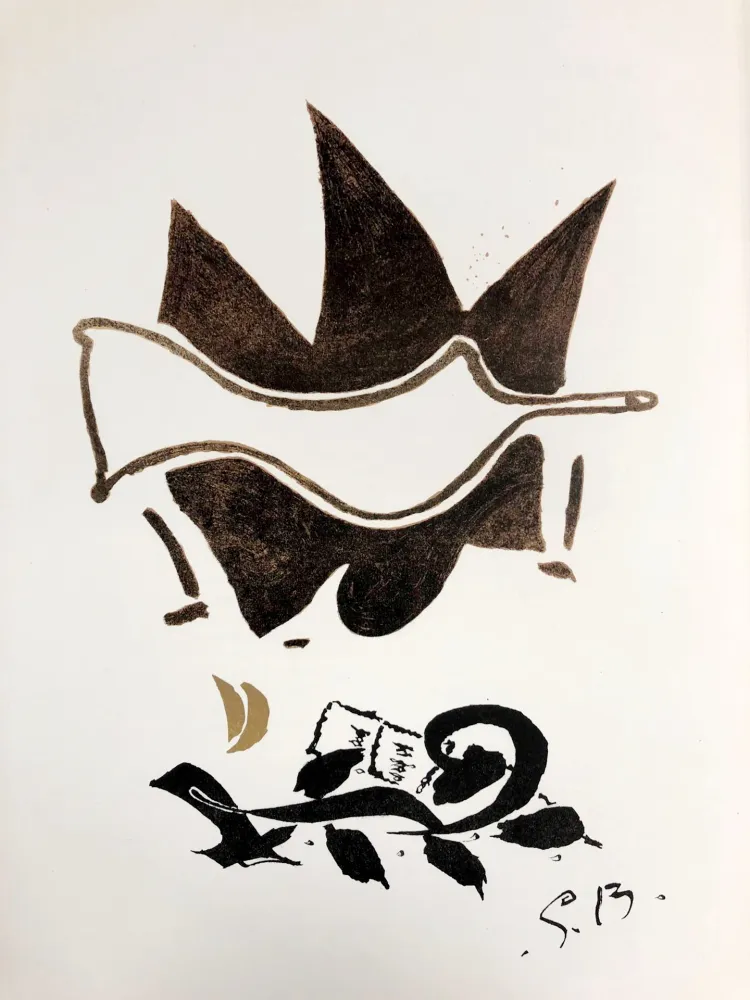 石版画 Braque - Composition
