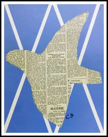 石版画 Braque - COMPOSITION AUX OISEAUX