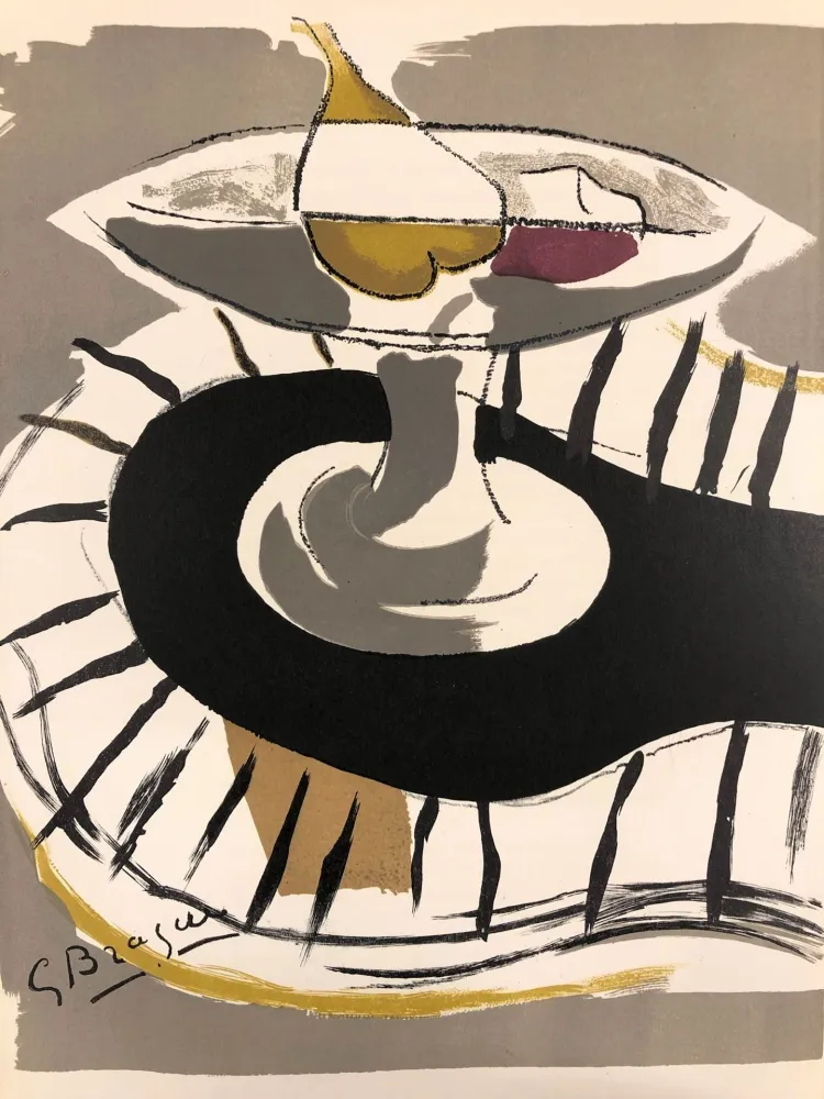 石版画 Braque - Compotier