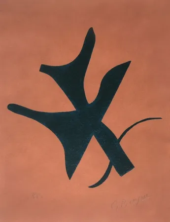 蚀刻版画 Braque - 	Cover from Si je mourais la-bas (If I Die Over There)