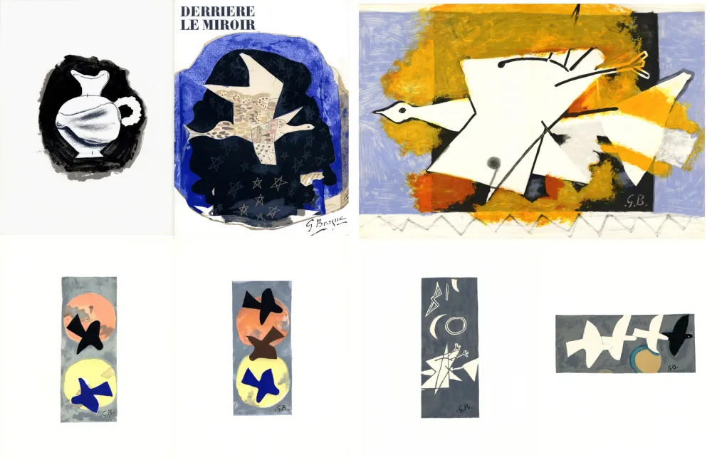 插图书 Braque - DERRIÈRE LE MIROIR N° 115. BRAQUE. 9 lithographies couleurs (1959)