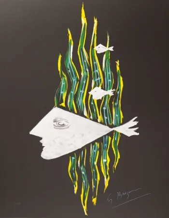 石版画 Braque - Hébé