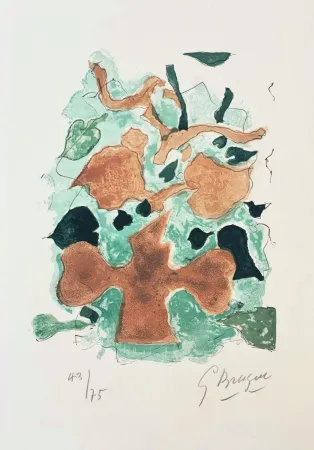 石版画 Braque - La Fôret 