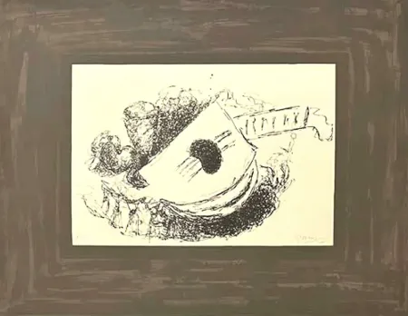 石版画 Braque - La guitare