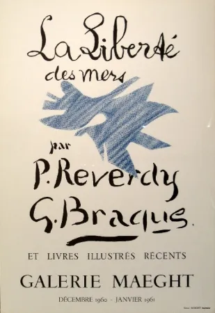 石版画 Braque - La Liberté des mers