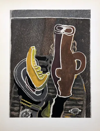 镂版印刷 Braque - LA TRANCHE DE POTIRON (1949)
