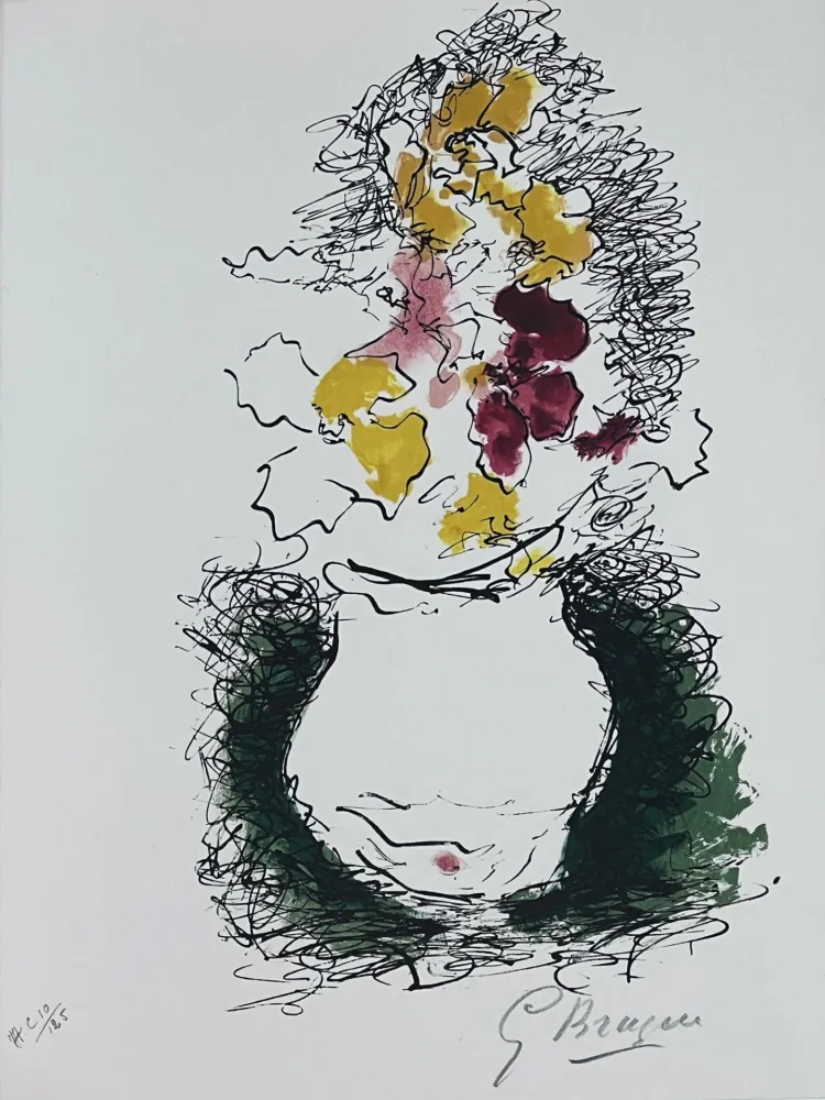 石版画 Braque - Le Bouquet 