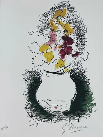 石版画 Braque - Le Bouquet 