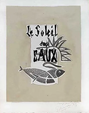 版画 Braque - Le soleil des eaux