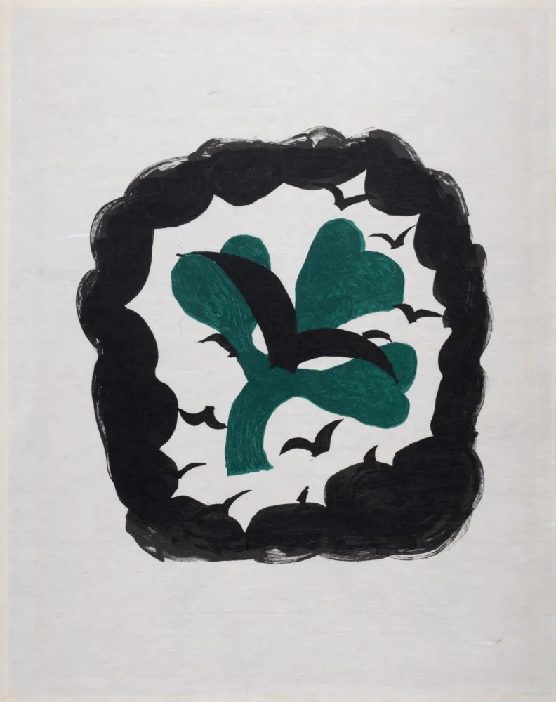 石版画 Braque - Le Trèfle, 1963