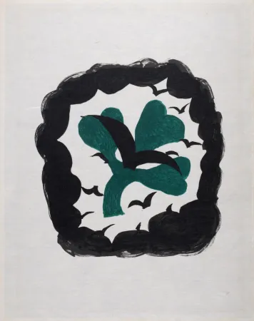 石版画 Braque - Le Trèfle, 1963