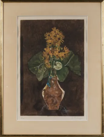 飞尘腐蚀法 Braque - Les marguerites (The Daisies),