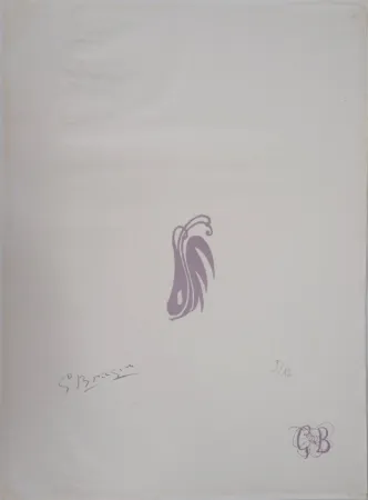 石版画 Braque - Les paroles transparentes