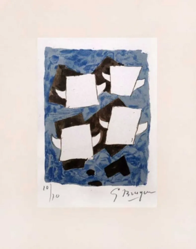 石版画 Braque - Lithograph from Le tir à l'arc (The Archery)