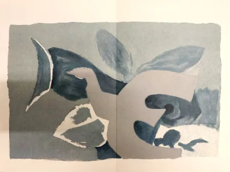 石版画 Braque - L’oiseau et son ombre