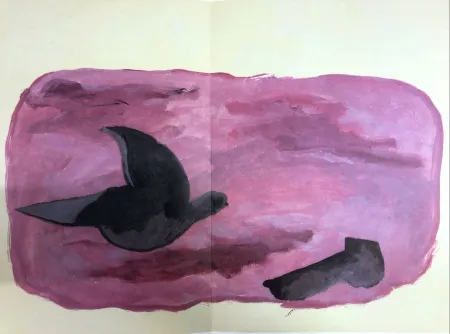 石版画 Braque - Oiseaux