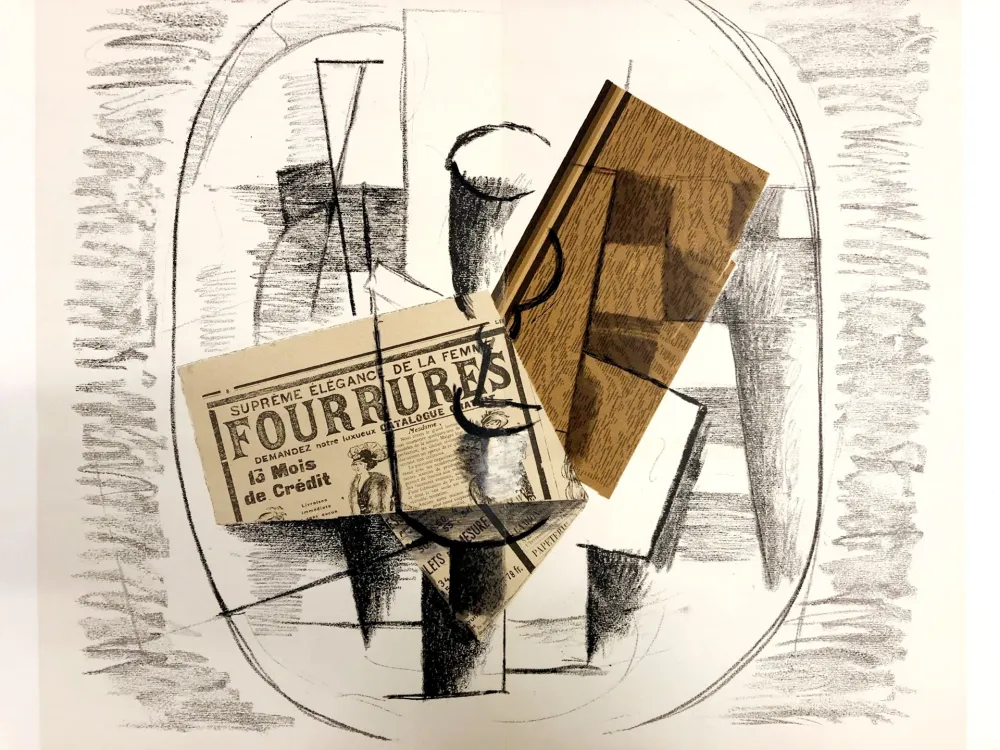 石版画 Braque - Papiers collés